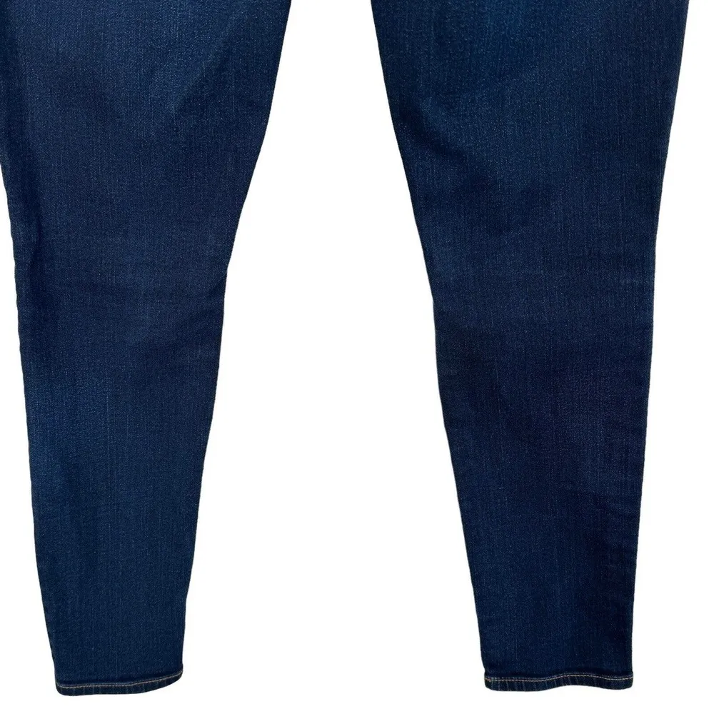 J Crew SZ 26/30 Jeans Low-Rise Zip-Fly Stretch Pockets Dark Wash Blue Womens - Image 6