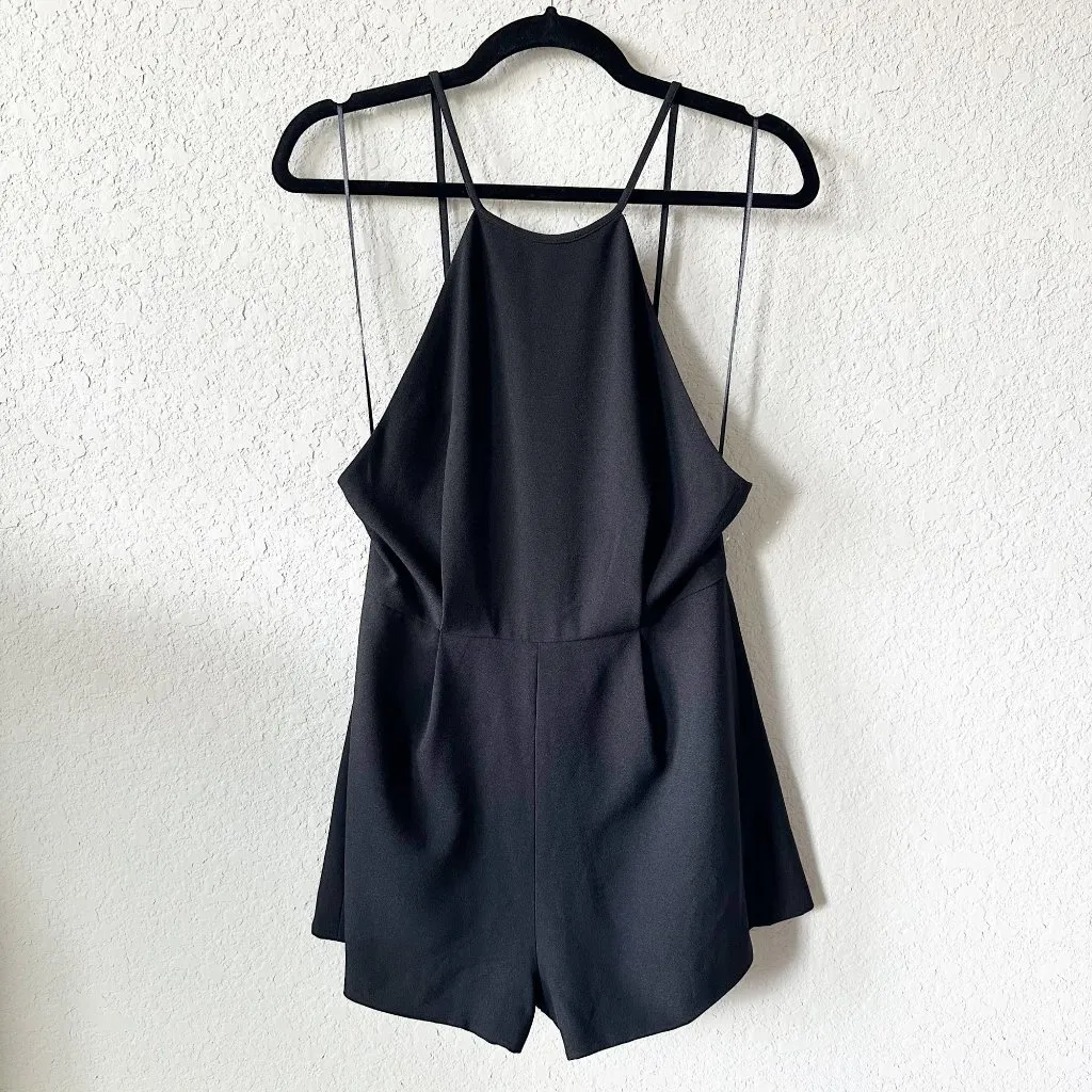Finders Keepers Black Sail Away Halterneck Playsuit - Image 3