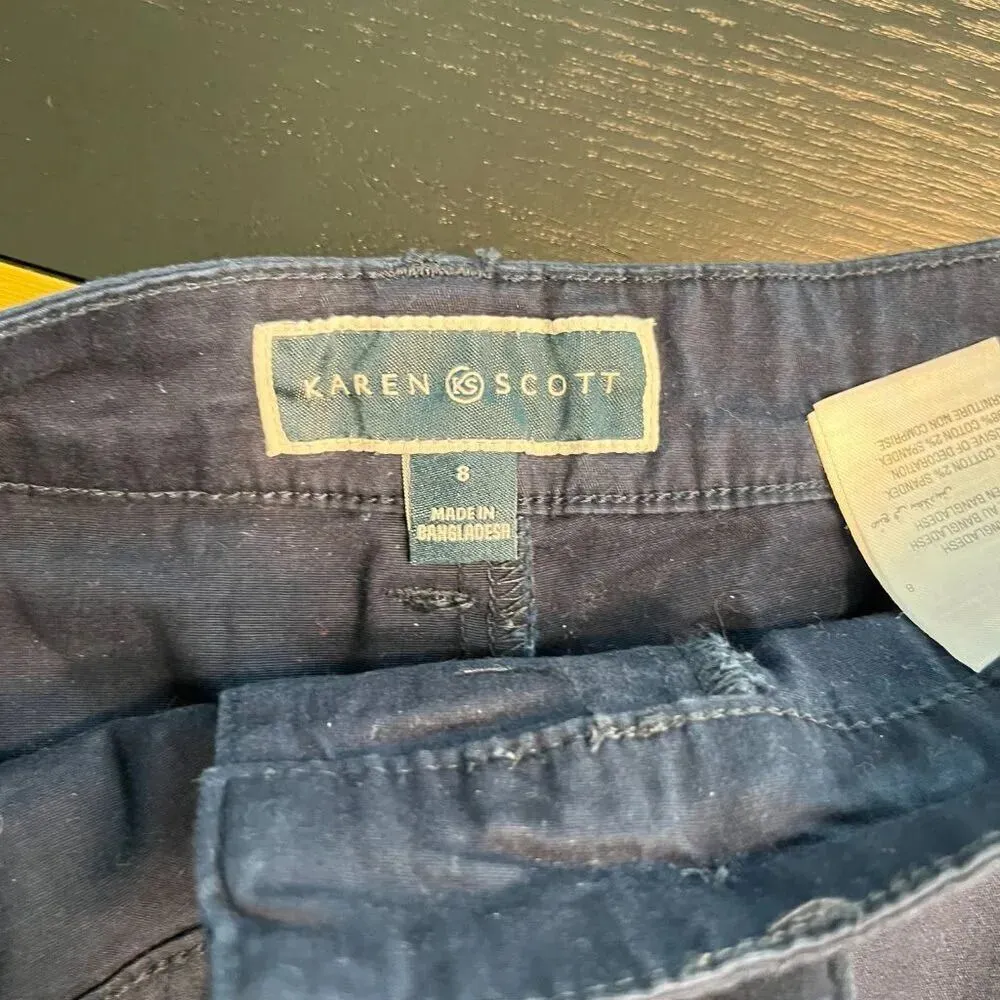 Karen Scott  Skort - Navy Blue - Size 8 - Image 8