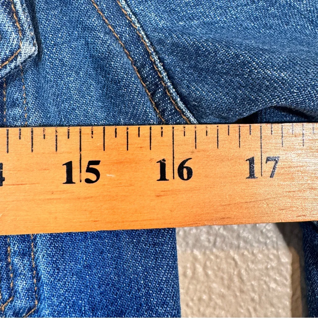 J Crew Blue Denim Jacket Womens XXS Jean Classic Fall Staple Basic Capsule - Image 2