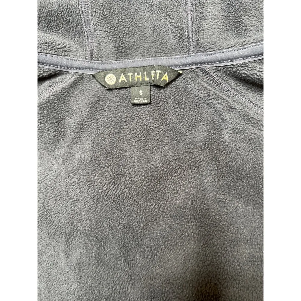 Athleta Charcoal Gray Stronger Longer Drawstring Jacket Hoodie Sz S - Image 8