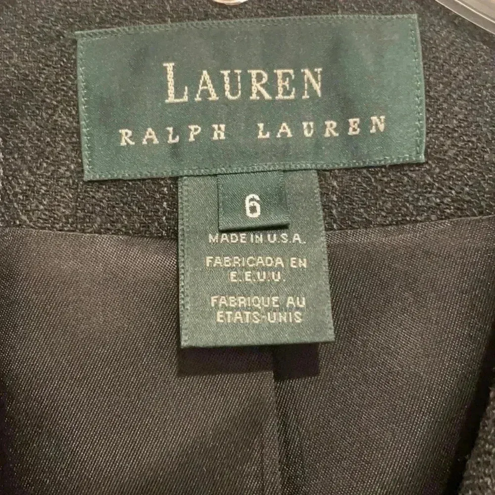 Lauren Ralph Lauren Wool Pinstriped Blazer Sz 6 - Image 3