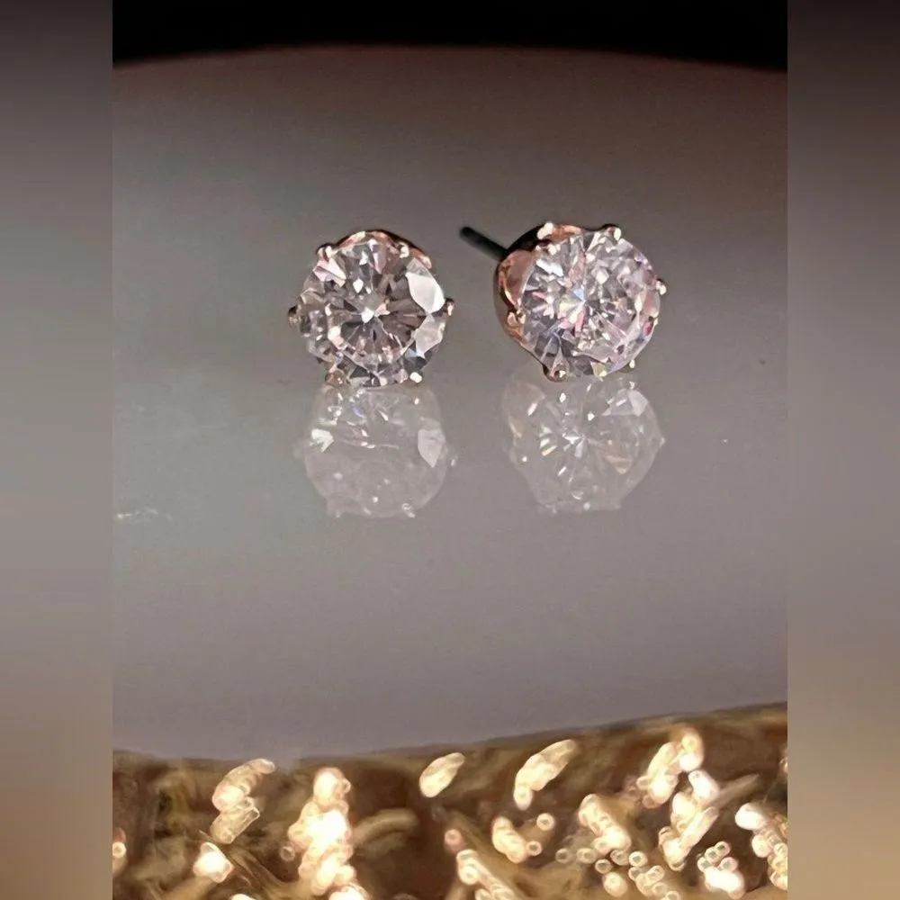 Swarovski Crystal Round Cut Studs Earrings - Image 2