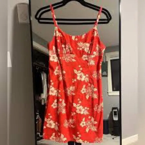 Wild Fable Red Floral Dress - Image 4