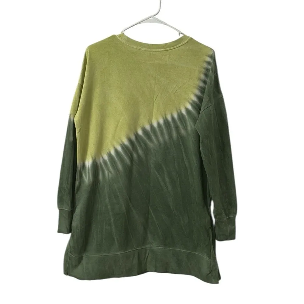 Old Navy Oversized Green Tye Dye Tunic Pullover Sweater Top(Size XS) - Image 2