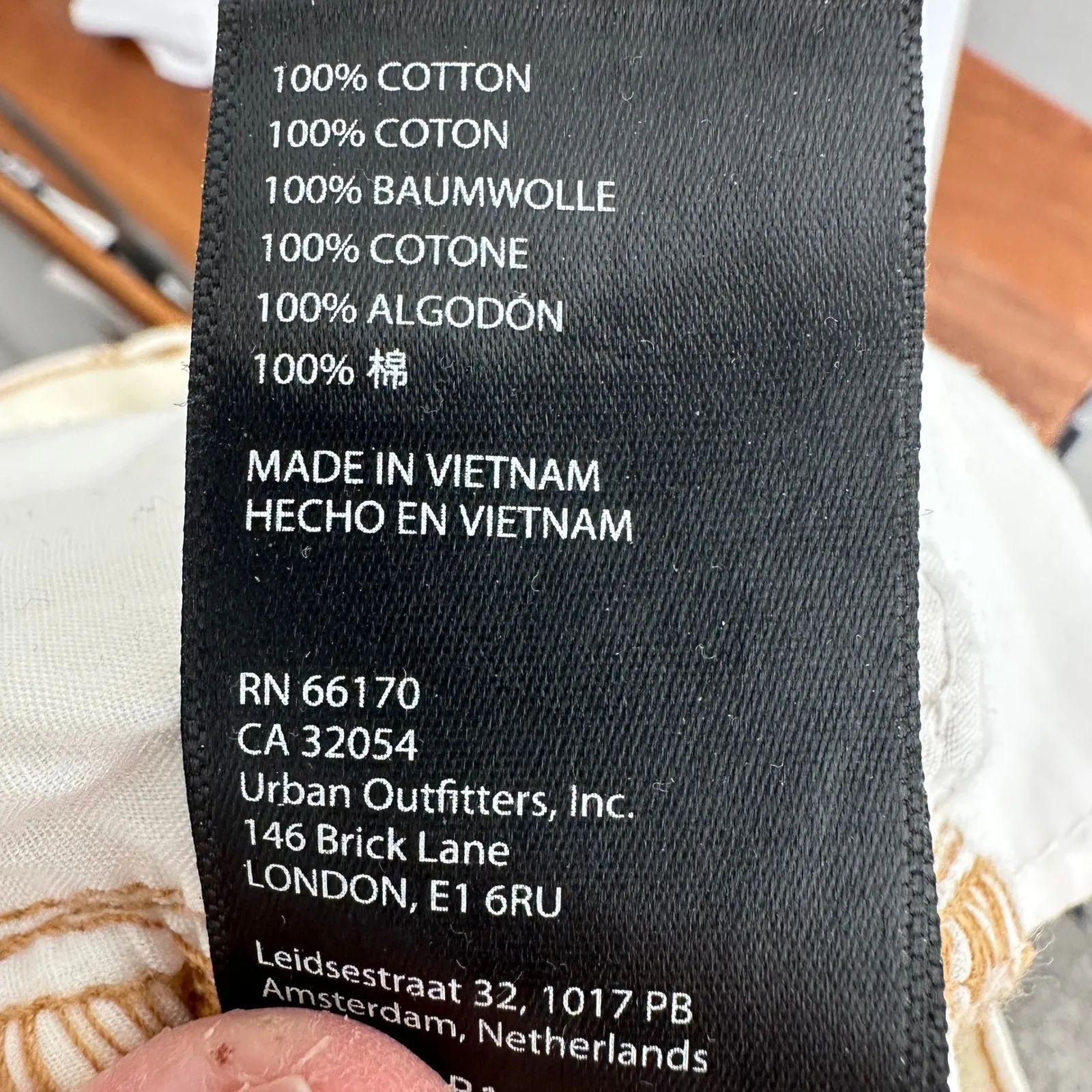 BDG Urban Outfitters Cream Loose Straight Jeans Distressed Knee Size 25‎ Casual - Image 14