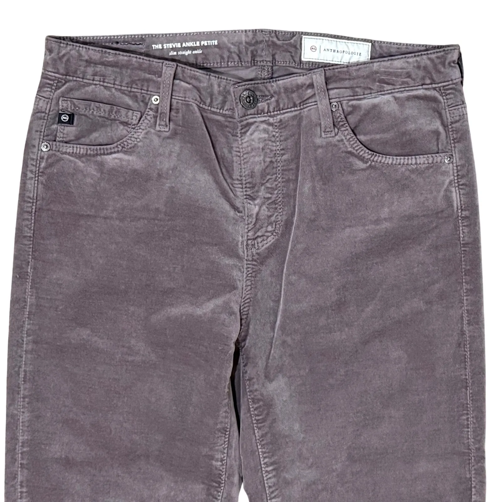 AG Anthropologie Pants Size 28P Gray The Stevie Ankle Adriano Goldsshmied - Image 2