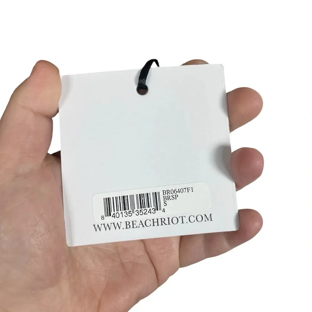 NWT Beach Riot Twist Front Spotted Sports Bra in Brown/Black Size S - Image 13