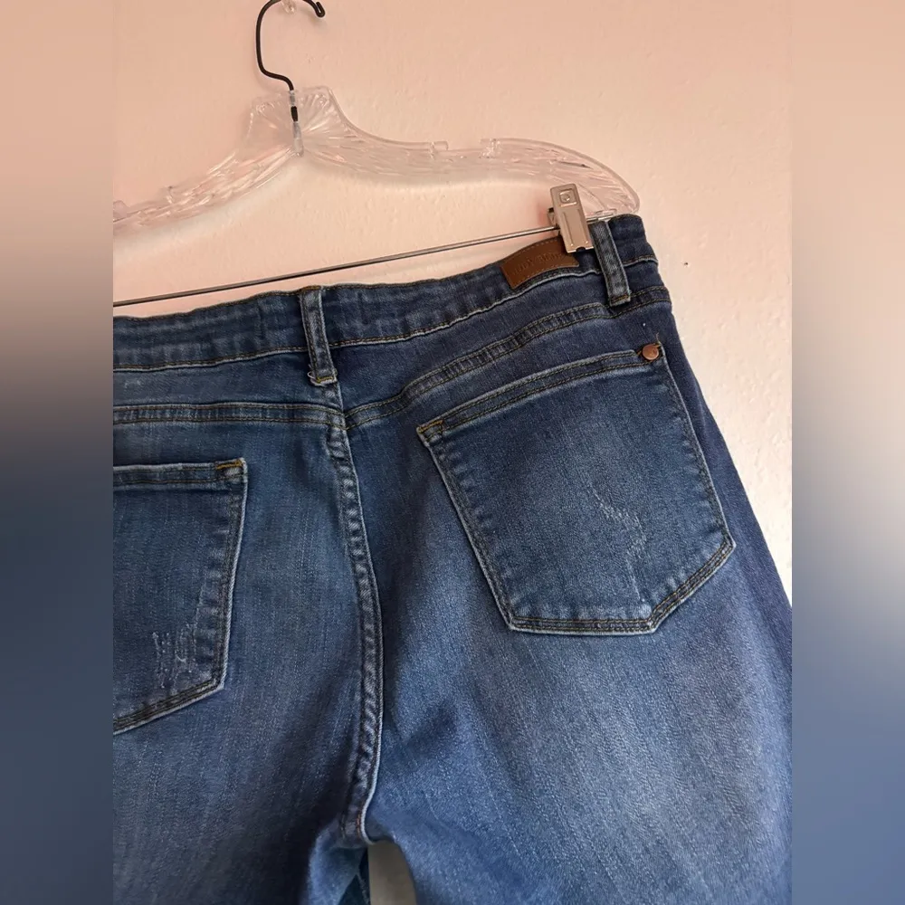 Judy Blue Jeans Relaxed Fit Mid Rise Skinny Cropped JB82102DK Womens 32 - Image 7