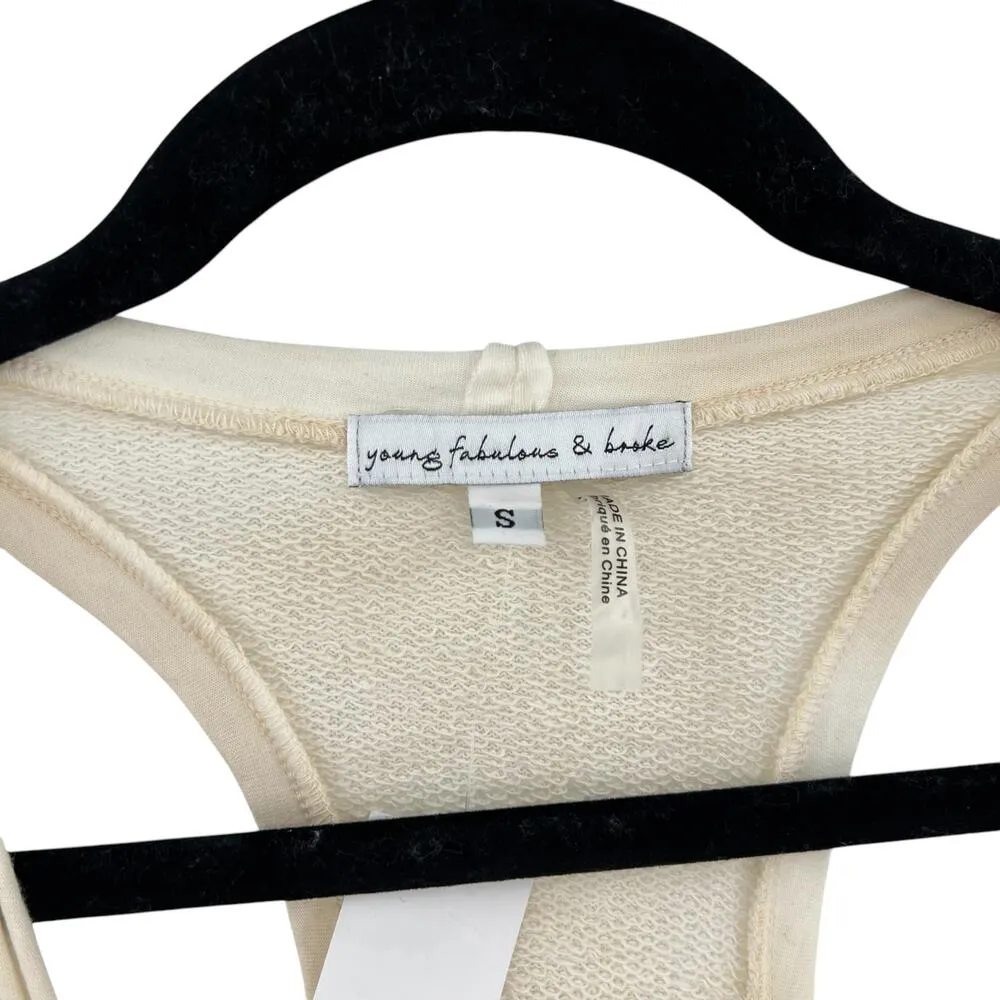 Young Fabulous & Broke‎ Eberhart Tie-Dye Jumpsuit Blue Cream Size Small - Image 13