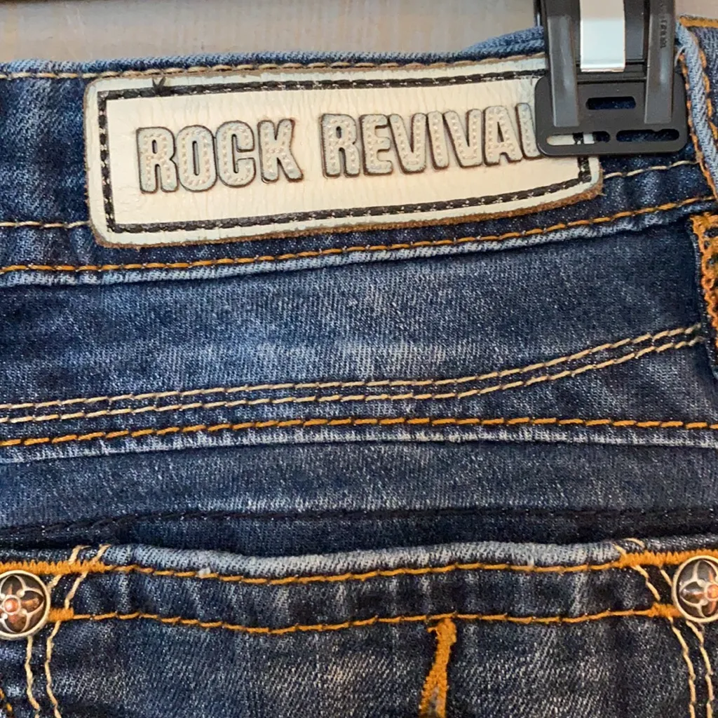 HP🎉🎈Dark Wash Rock Revival Calli - Image 8