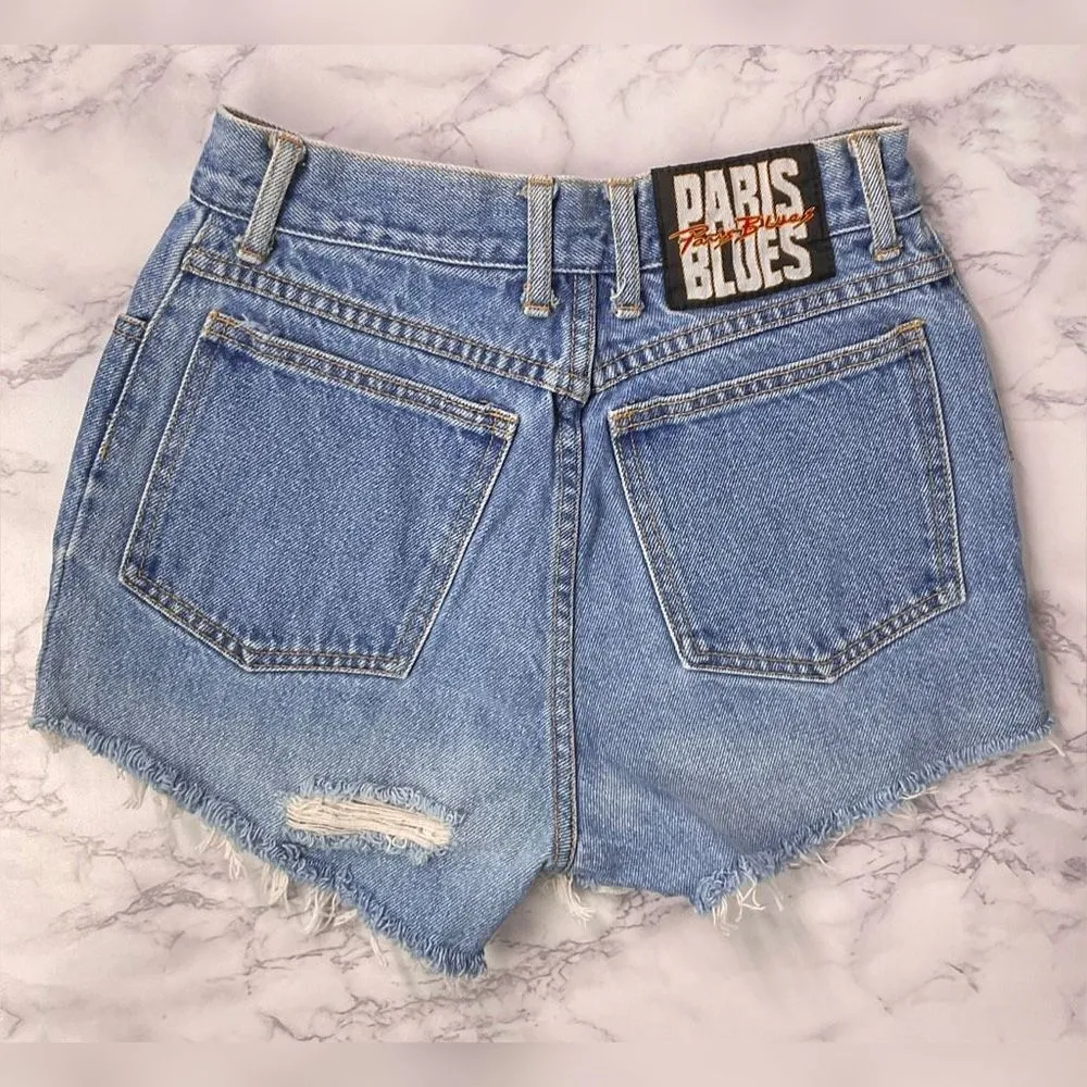 Paris Blues  Vintage Distressed Custom Cutoff Shorts 7 - Image 5