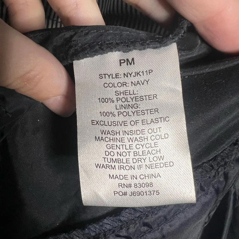 Cavalini  Navy Blue Rain Coat Medium Petite - Image 5