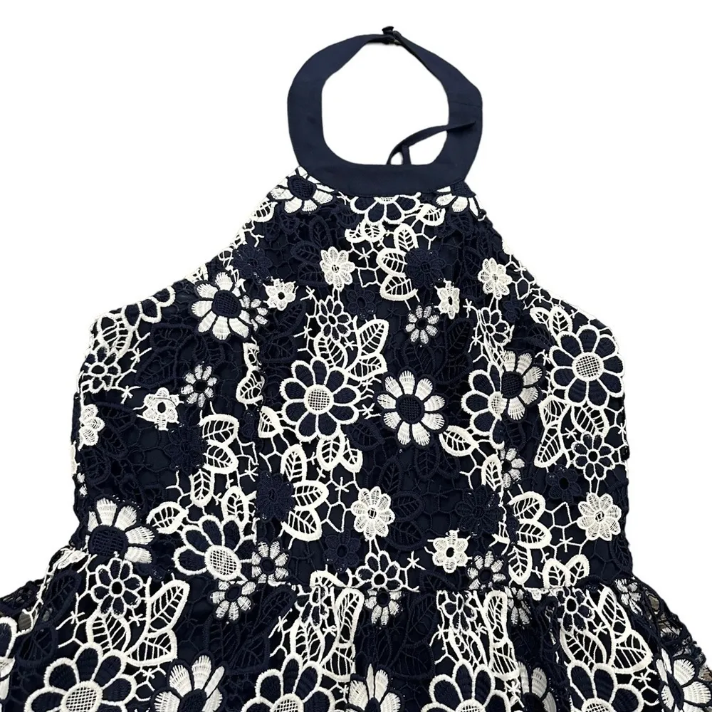 JOA Los Angeles halter lace fit and flare dress - Image 3