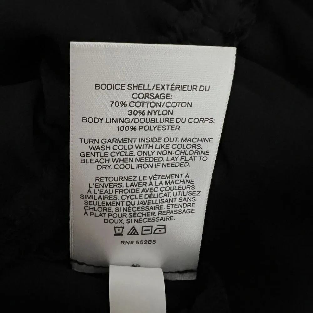 Express Shirt Women Small Black Sheer Lace Peplum Blouse Party Cocktail Festival - Image 7