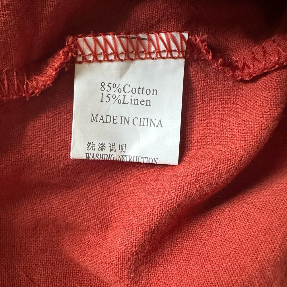 Springrain burnt orange NWT women’s size large romper Red - Image 6