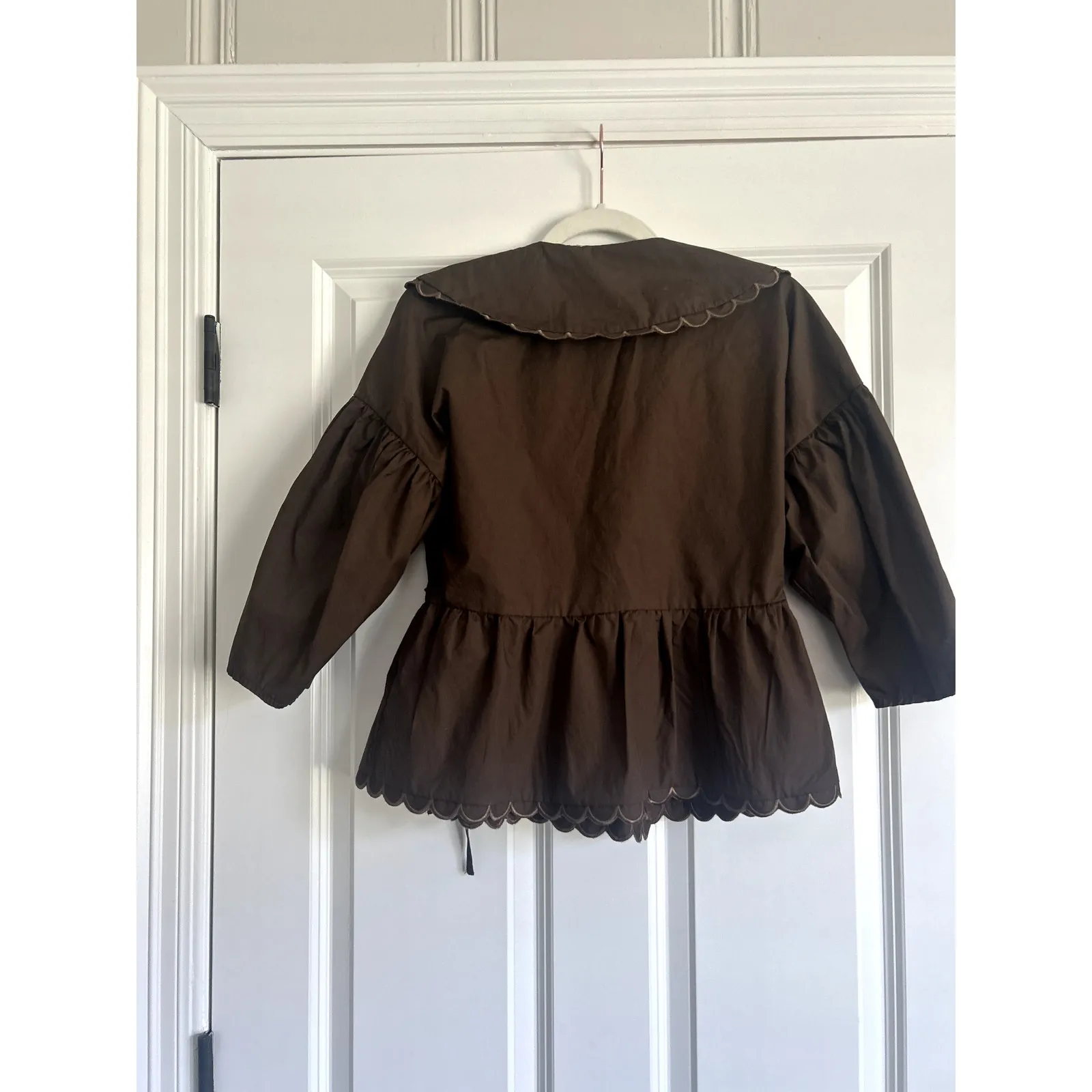 TCEC Peter Pan Wrap Cross Front Top, size Medium - Image 6