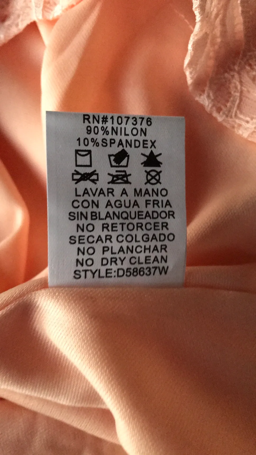 Peach Colored Mini Dress  - Image 8