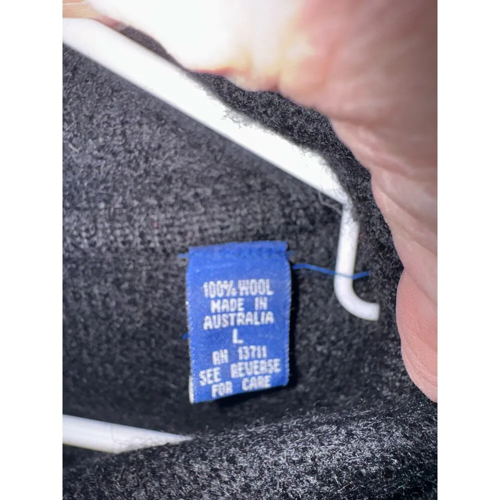 Vintage Karen Scott cardigan 100% Wool Wooden Toggle made Australia size large - Image 11