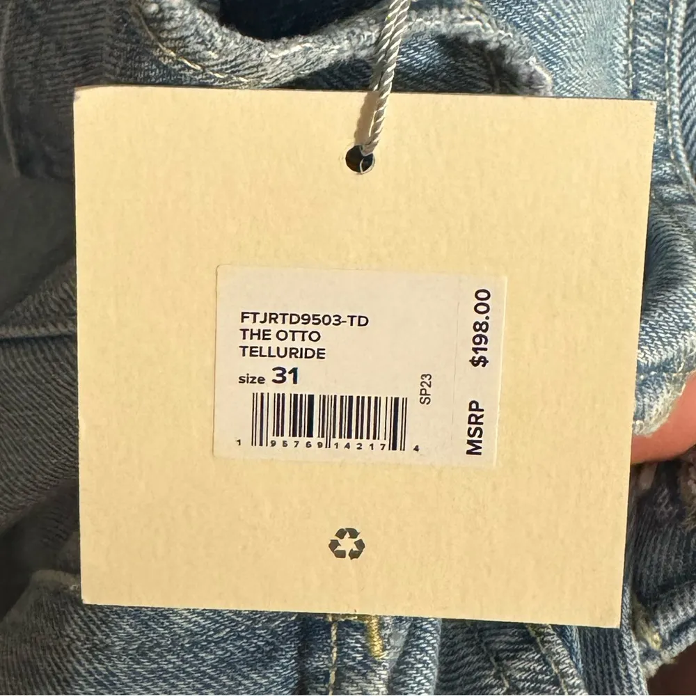 Favorite Daughter Otto High Rise Boyfriend Jeans Telluride Light Wash‎ 31 Blue - Image 12