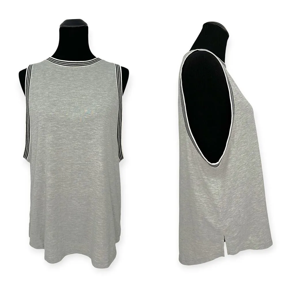 Adidas | NWT | XL | Heather Gray Ringer Tank Athletic Top Muscle Tee Shirt - Image 4