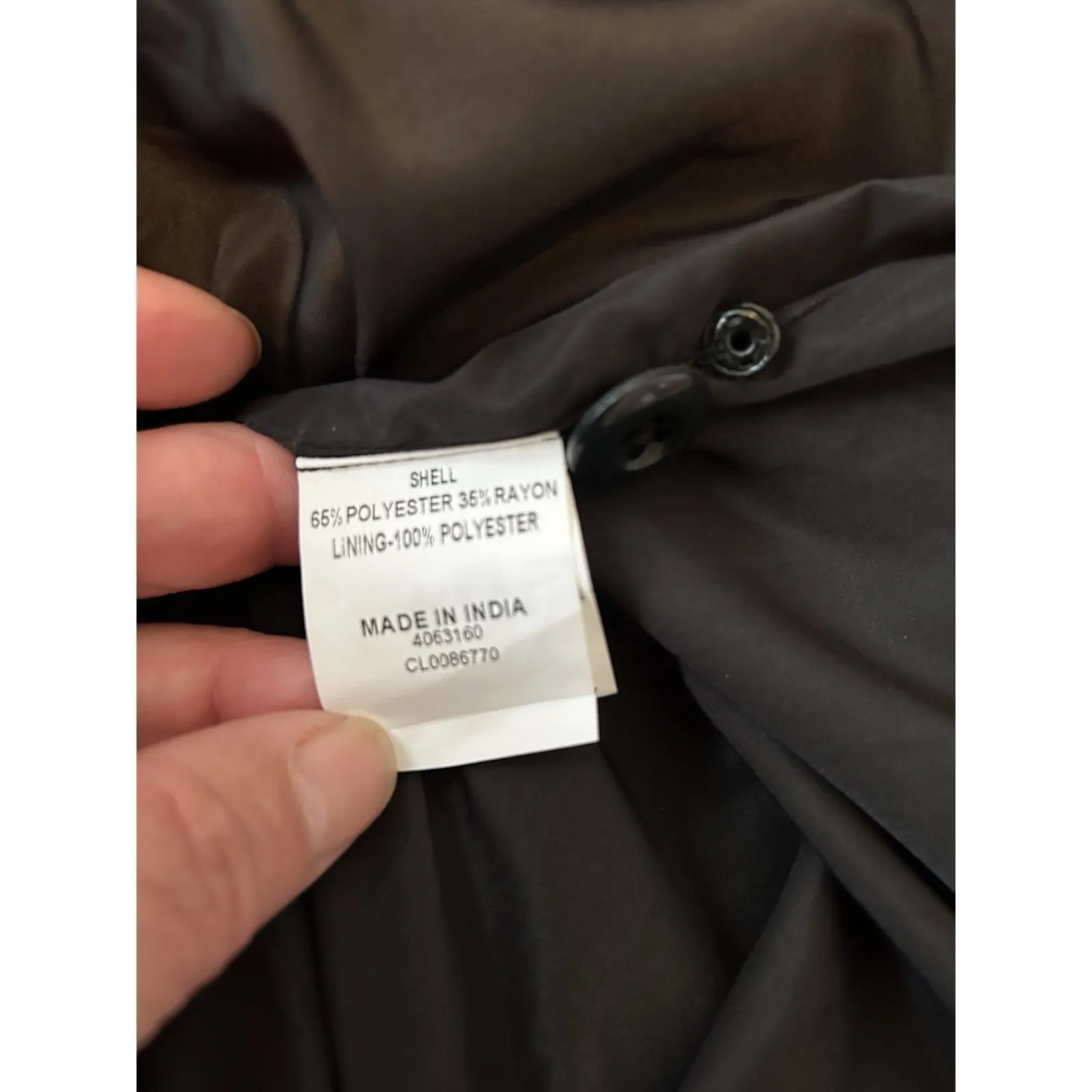 Tweed Sheath Dress Black With Gold‎ Braid Chain Trim Lined Made In India L/14 - Image 9