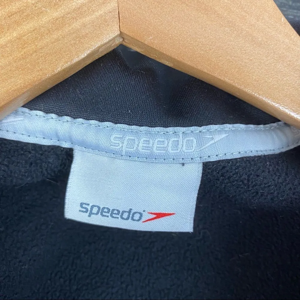 Speedo Black Zip Up Athletic Sport Jacket M - Image 5