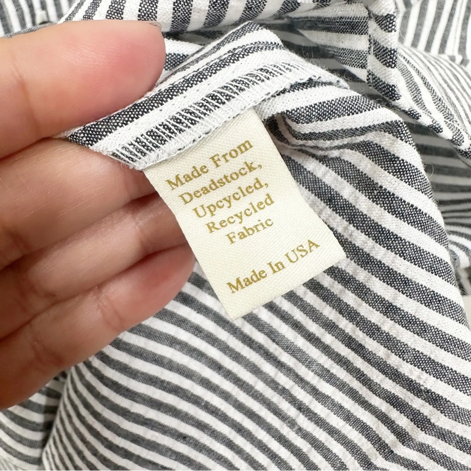 NEW Christy Dawn The Lennon Dress in Pewter Stripe Short Sleeve Midi Length XS - Image 12