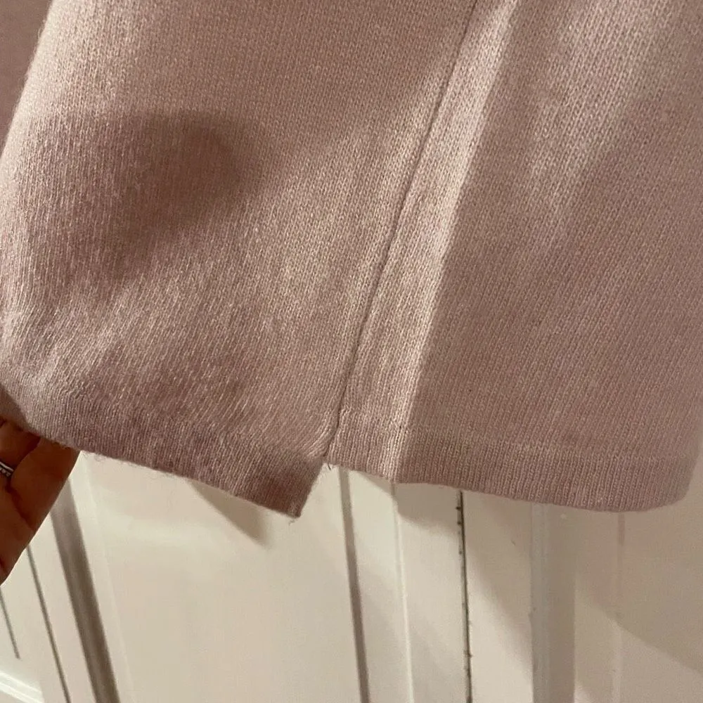 Benedetta B pink ruffle shoulder cashmere blend sweater M Pink Size M - Image 6