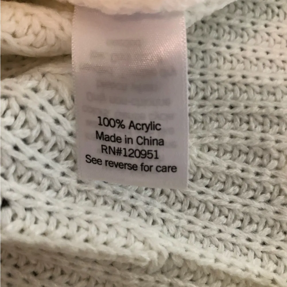 SO GOOD FOR LIFE Womens Baggy Sweater Size Small Juniors Coconut Cream New - Image 8