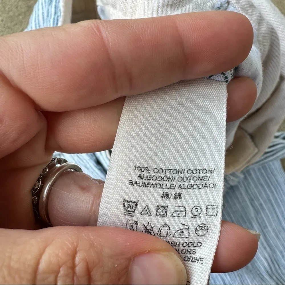 Free People Striped Tie Waist Pants - Image 6