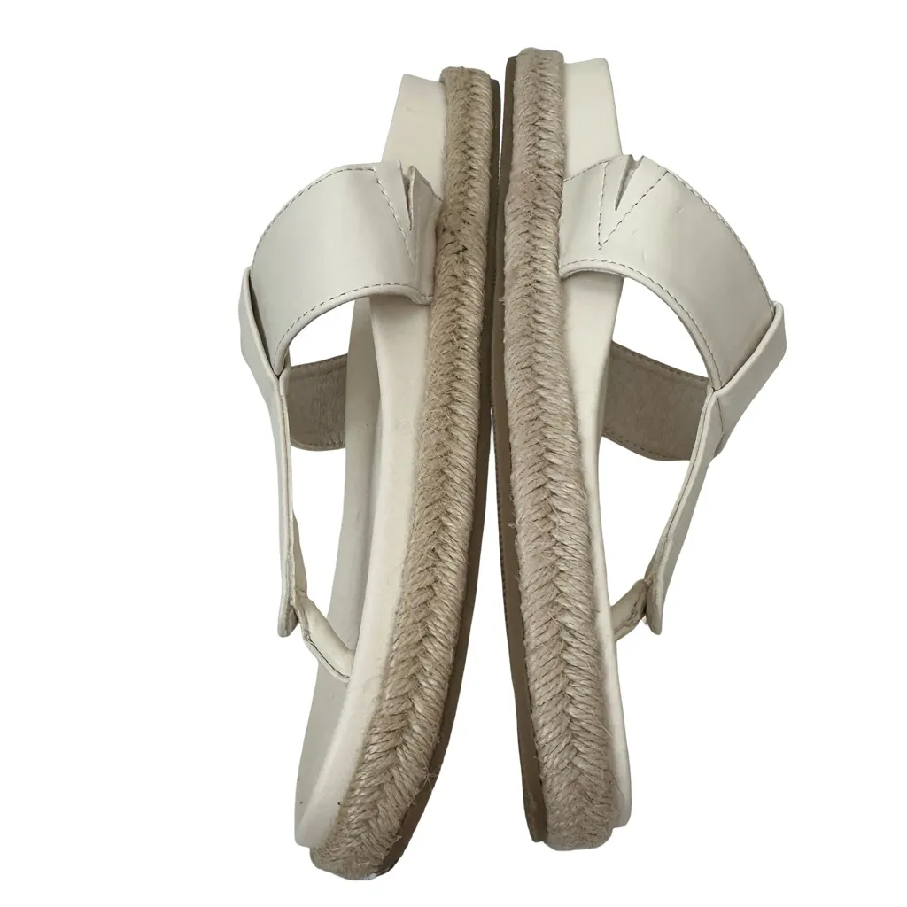 Joie "Nacho" Ivory Bohemian Thong Espadrille Sandals - Image 3