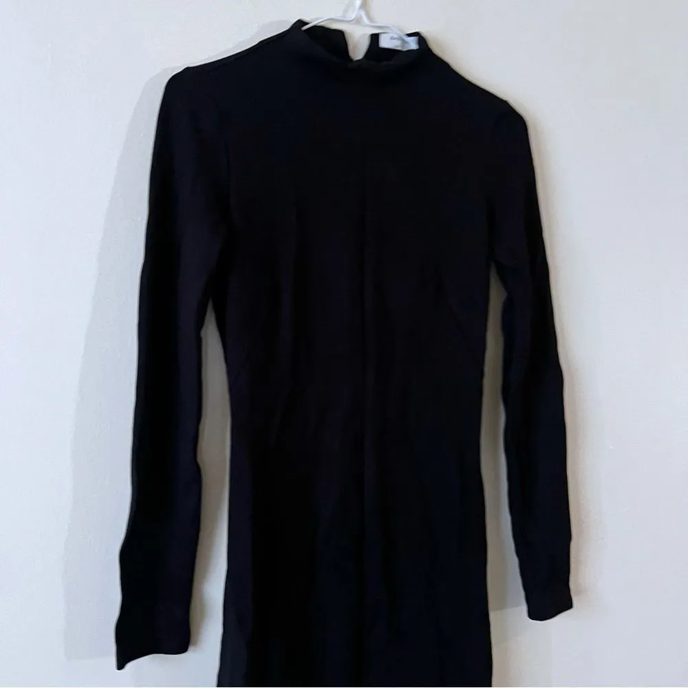 Aritzia Babaton Dress Black Long Sleeve  Bodycon Ponte Knit Size 2 - Image 5