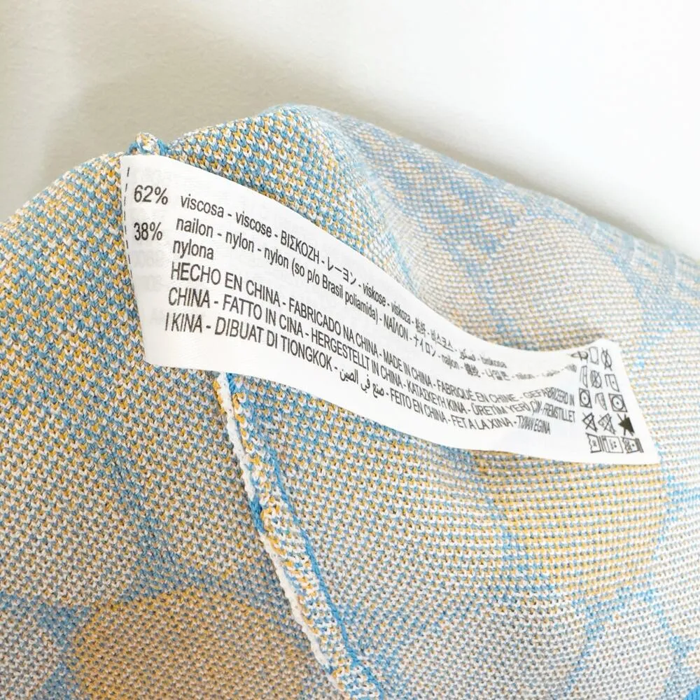 Zara Blue Jacquard Daisy Mini Dress S - Image 5