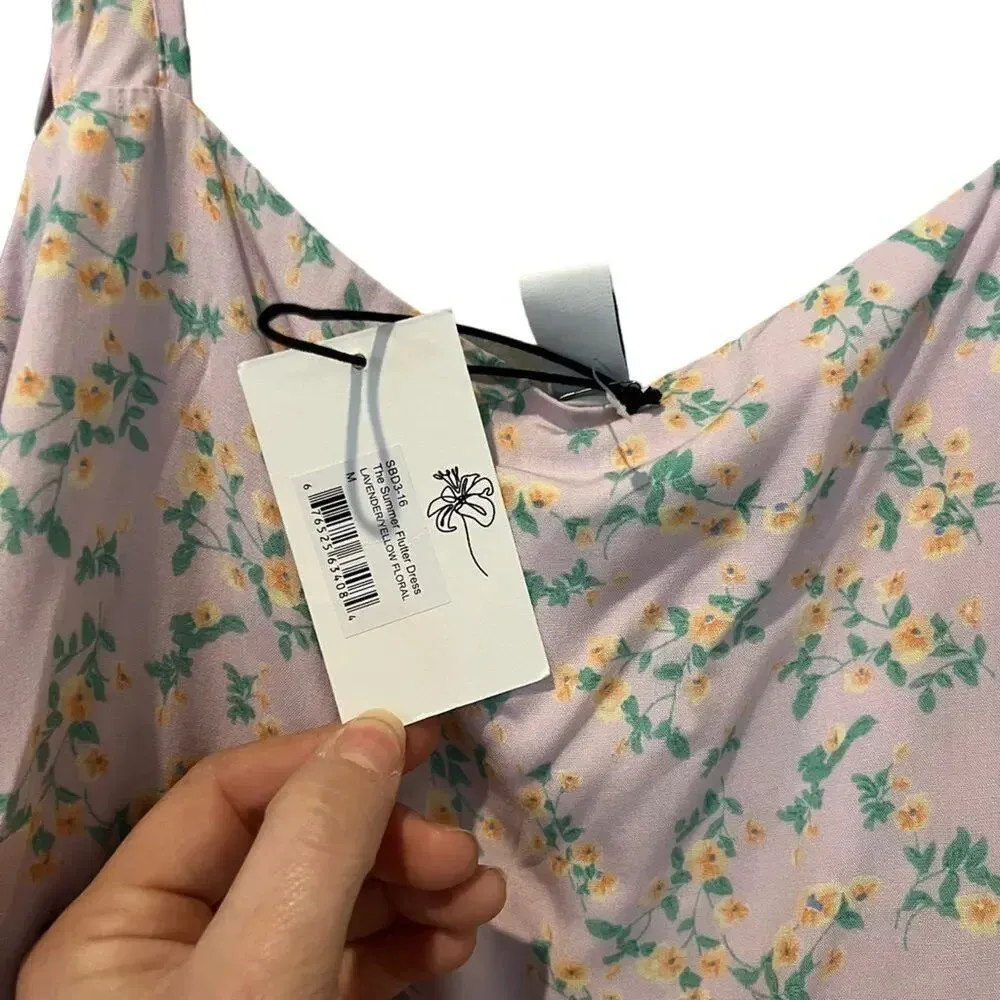 NWT Sokie Collective The Summer Flutter Dress Size‎ Medium Purple - Image 7