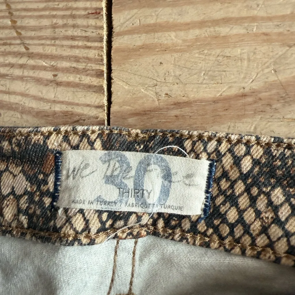 We the free Snake Print Women Jeans size 30 - Image 2