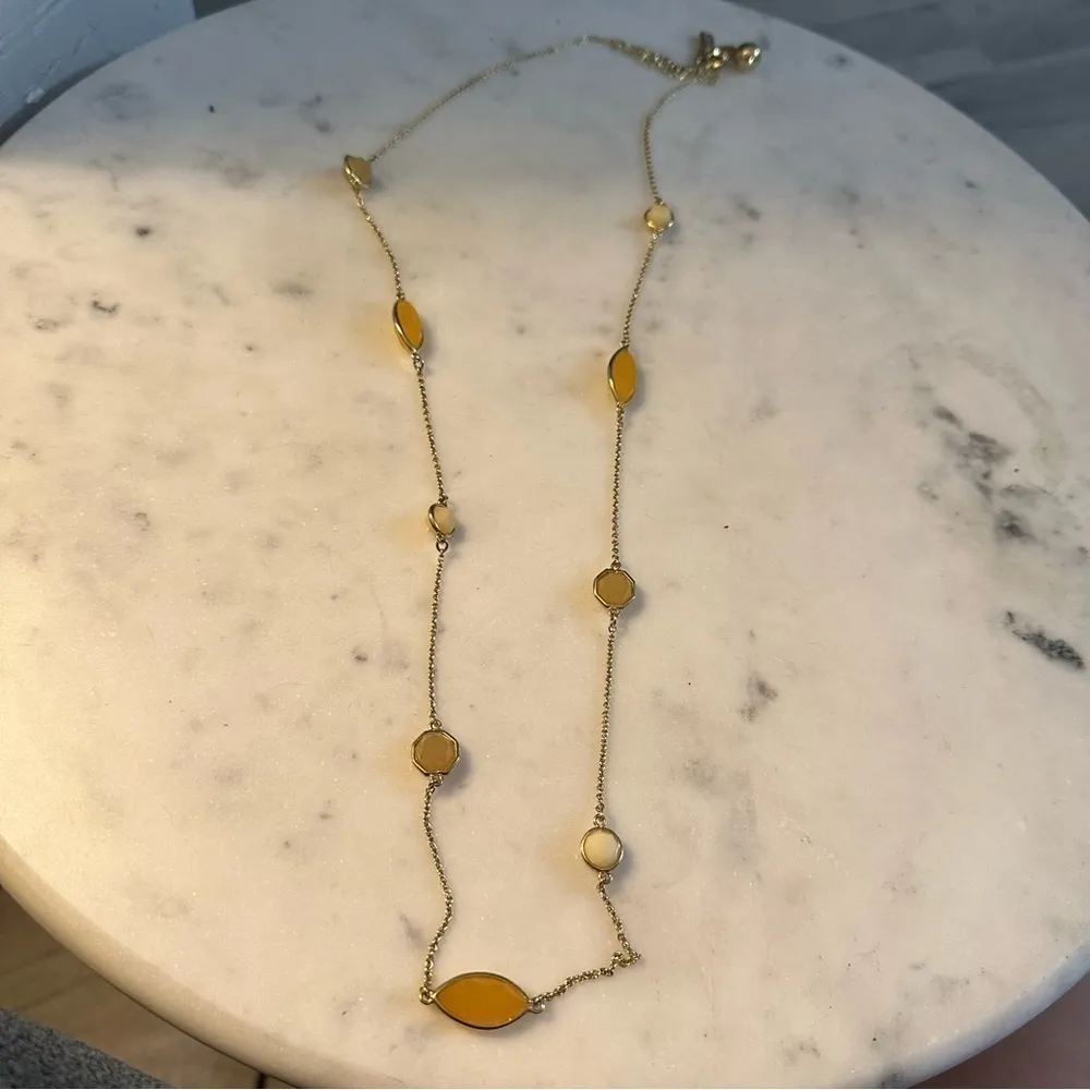 Kate Spade New York Yellow & Gold Beaded Necklace - Image 4