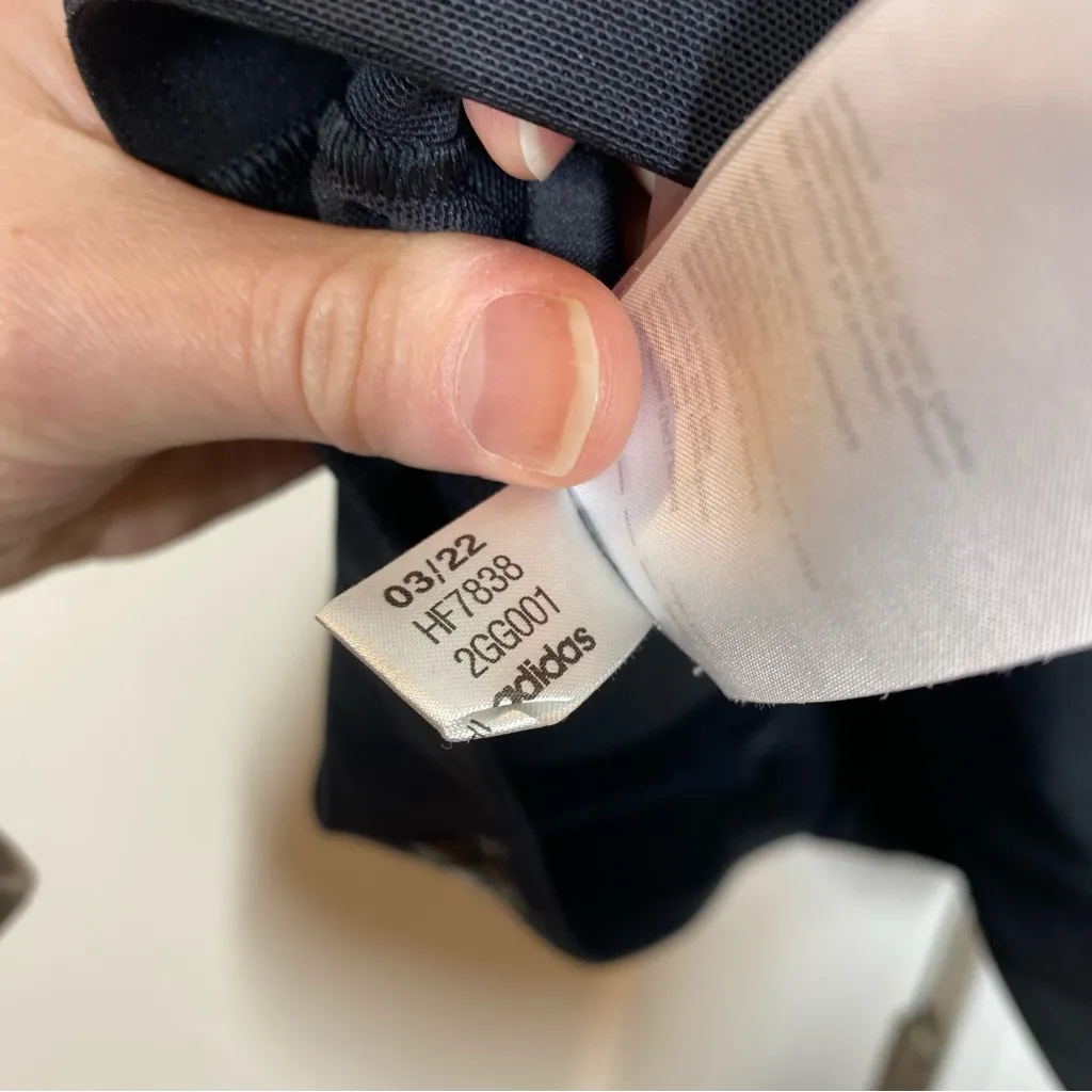 Adidas TLRD Impact Training High-Support Bra Plus Black Luxe Zip 46DD‎ - Image 3