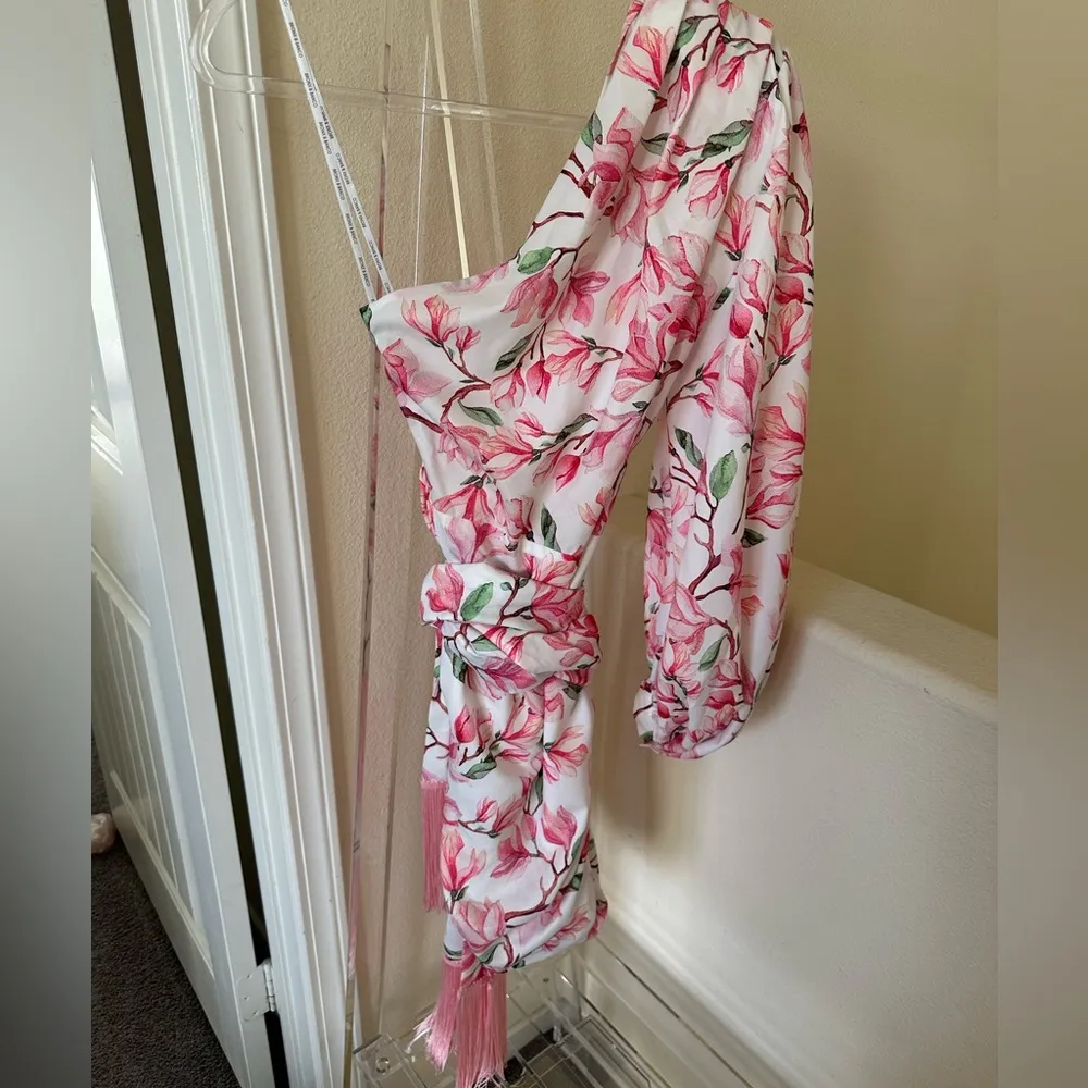 Bronx and Banco Layla One-Shoulder Long Sleeve Minidress - Image 8