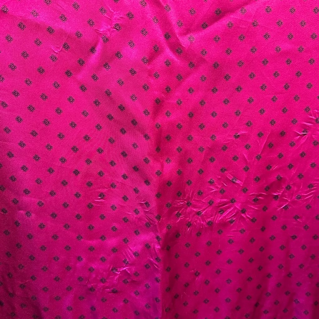 Victoria's Secret Gold Label Vintage Night Gown Size L Maroon Silky‎ Mumu - Image 3