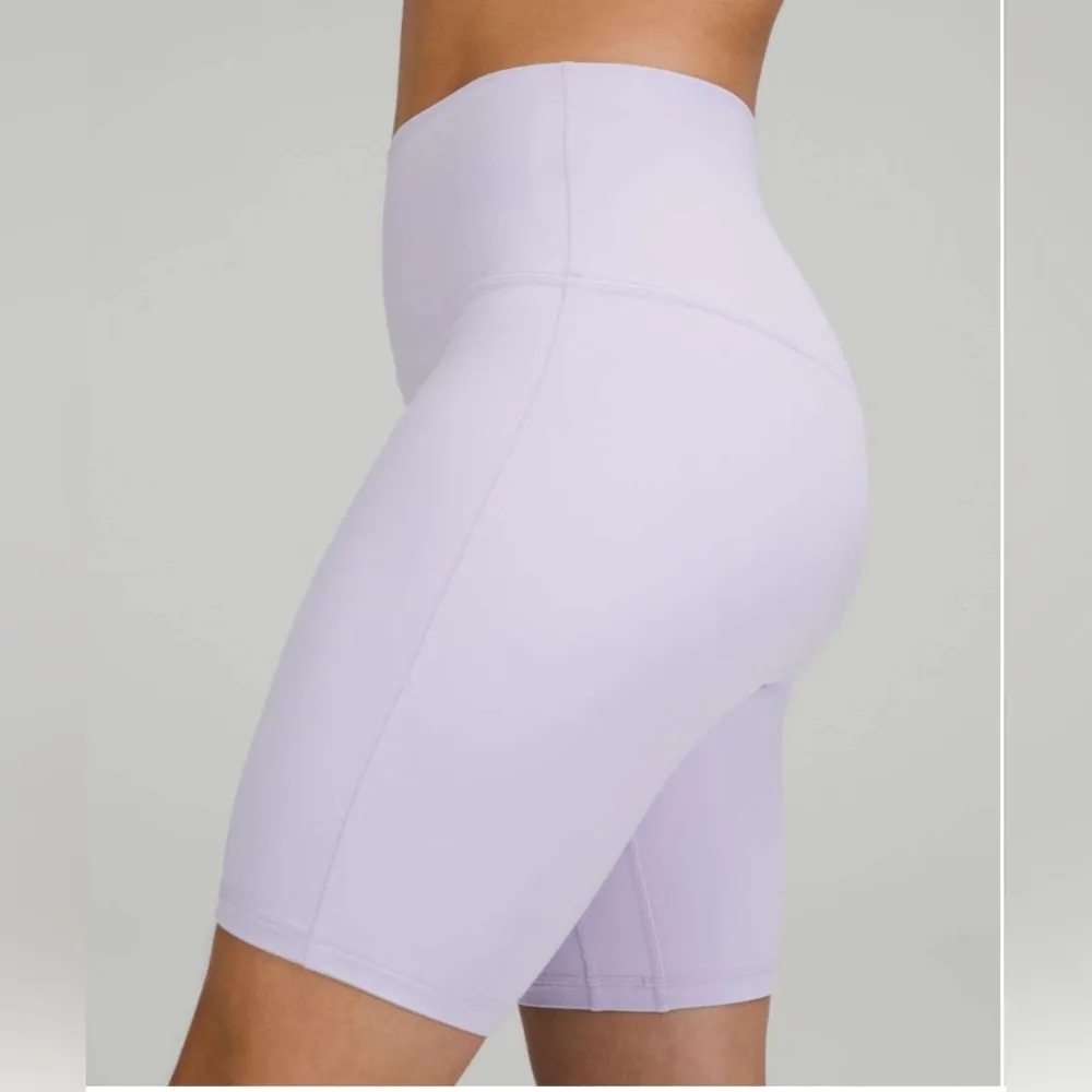 Lululemon Align High Rise 8” inseam shorts in Pastel Blue- Like New - Image 3