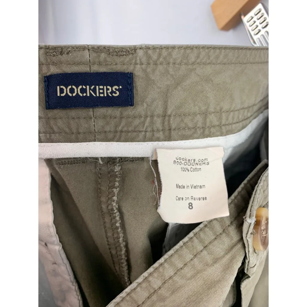 Dockers Womens Khaki Cargo Pants Size 8 - Image 5