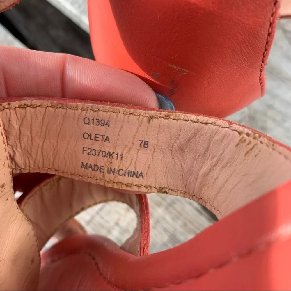 Coach Oleta coral strappy gladiator sandals - Image 6