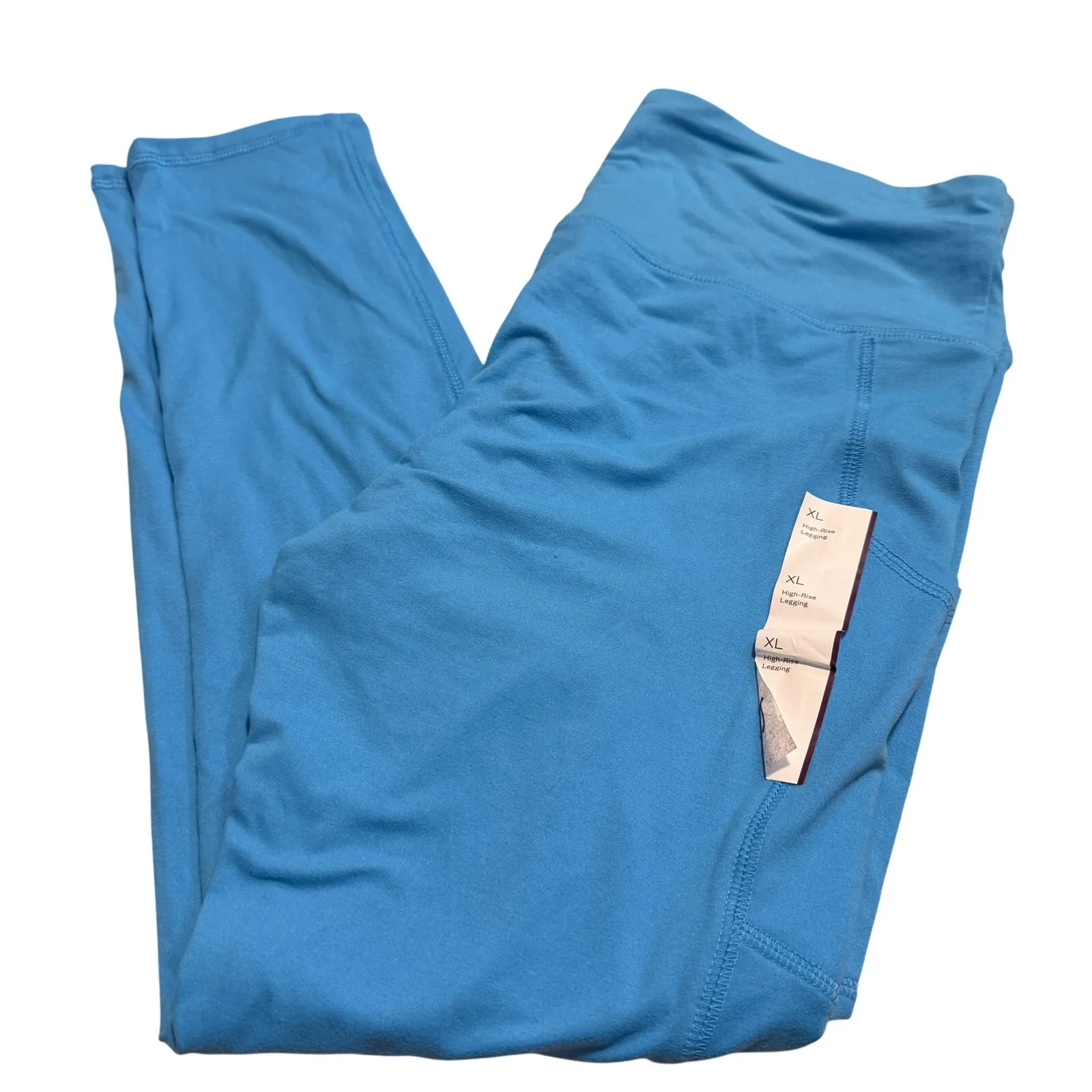 Wild Fable Women's Azure Blue High-Waisted Ultra Soft Leggings - Size XL - NWT - Image 8
