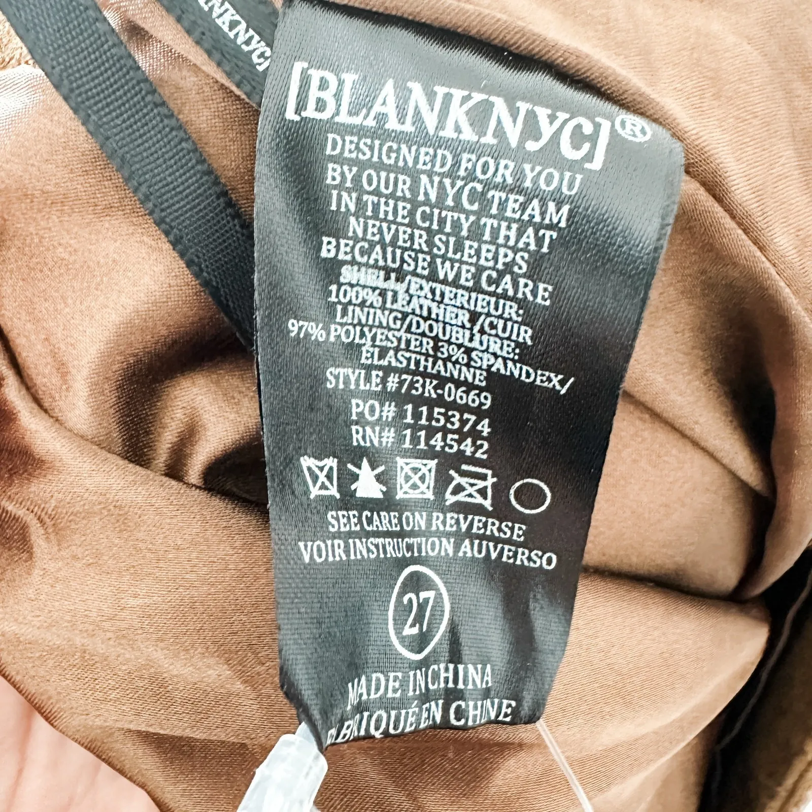 BLANKNYC Womens Suede Skirt Size 27 Brown‎ Mini Boho 70s Western Capsule Fall Brown - Image 6