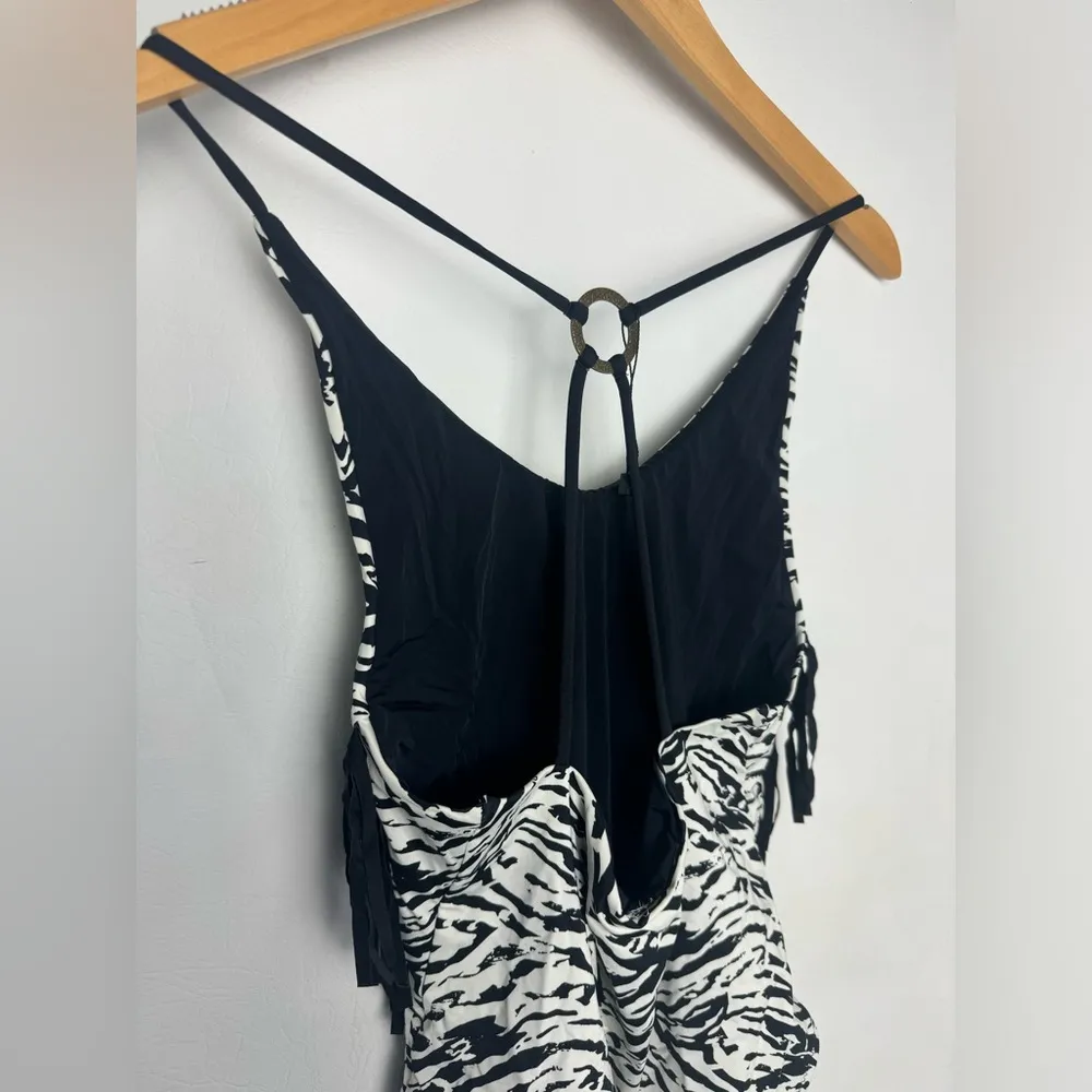 Zebra Print Fringe Women's swimsuit size XS - Image 8