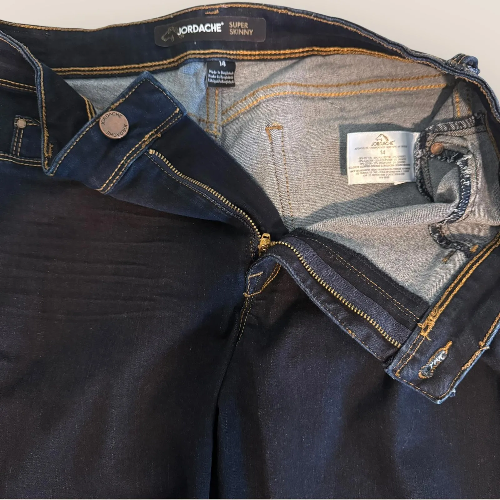 Jordache Super Skinny Women's Jeans Size 14 Casual Chic Feminine Contemporary - Image 9