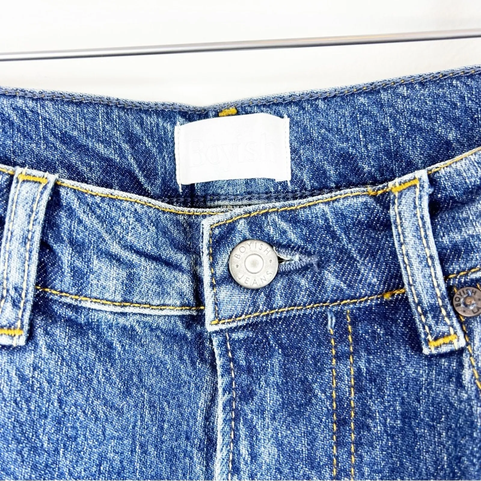 NWT BOYISH The Zachery Skinny High Rise Jeans‎ 26 Blue - Image 11