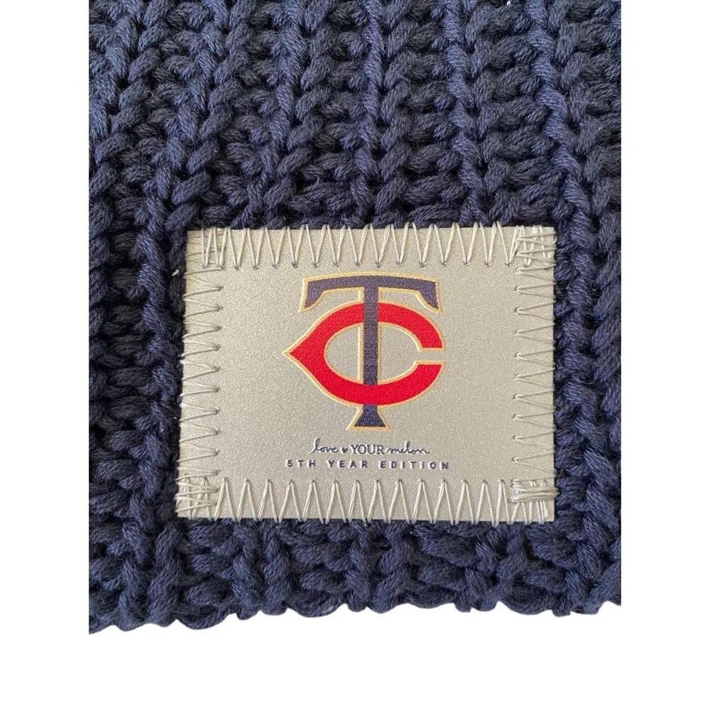 Love Your Melon Twins Knit Winter Hat Beanie Outdoors Baseball Minnesota Mn Snow - Image 3