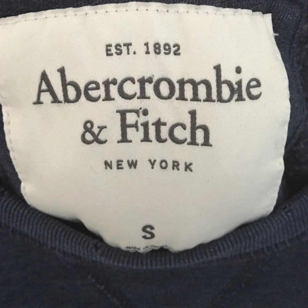 Abercrombie ★ 92 Row Crew Jumper Pullover Sweatshirt ★ Heather Navy ★ Small - Image 4